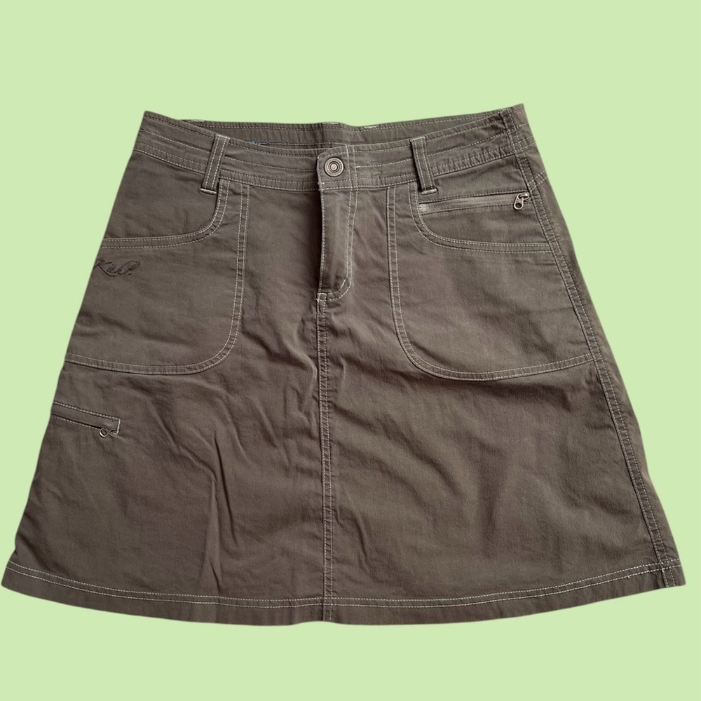 Y2K Gray Midi Skirt